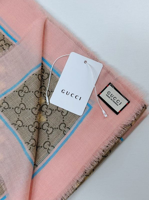 GUCCI 25S SCARF 140 IN CASHMERE 740369
