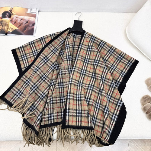 BURBERRY 25S PLAID KNITTED SCARF 114