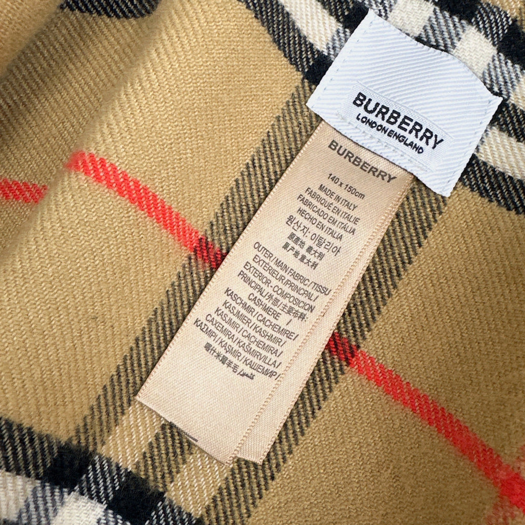BURBERRY 25S PLAID KNITTED SCARF 128