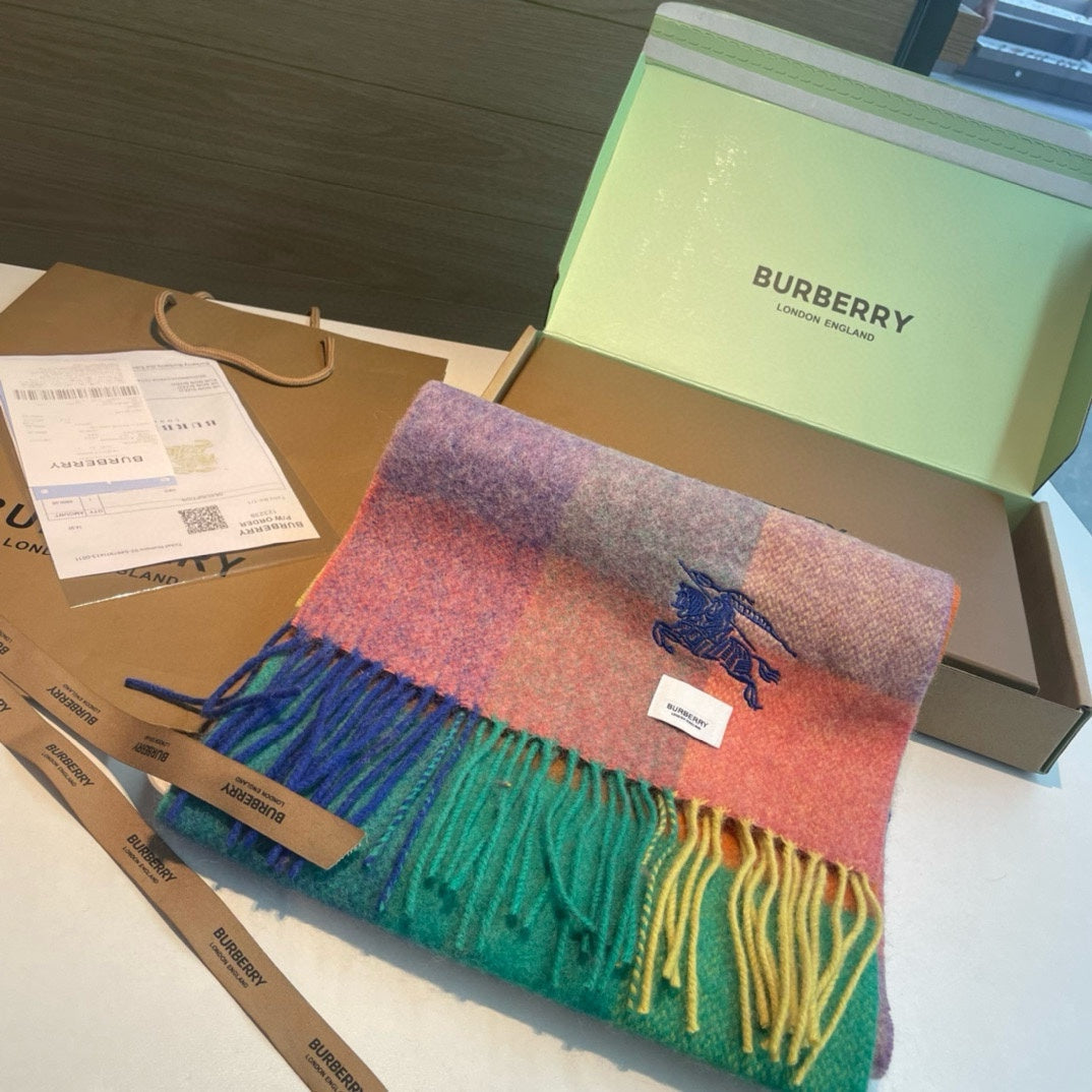 BURBERRY BBR SCARF 200 CM IN CASHMERE 486826