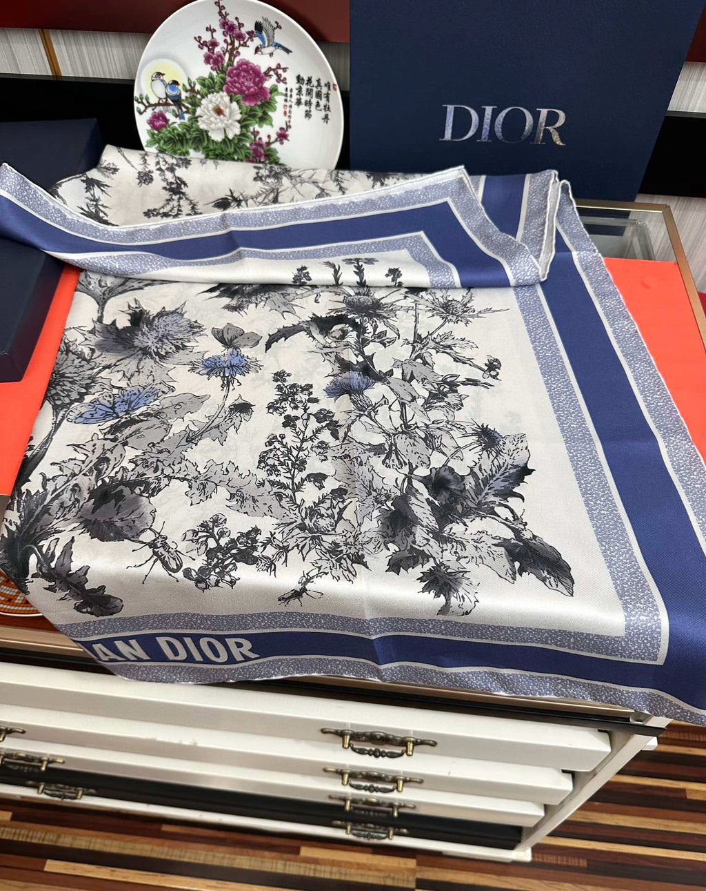 DIOR SCARF 90 CM IN SILK 733853