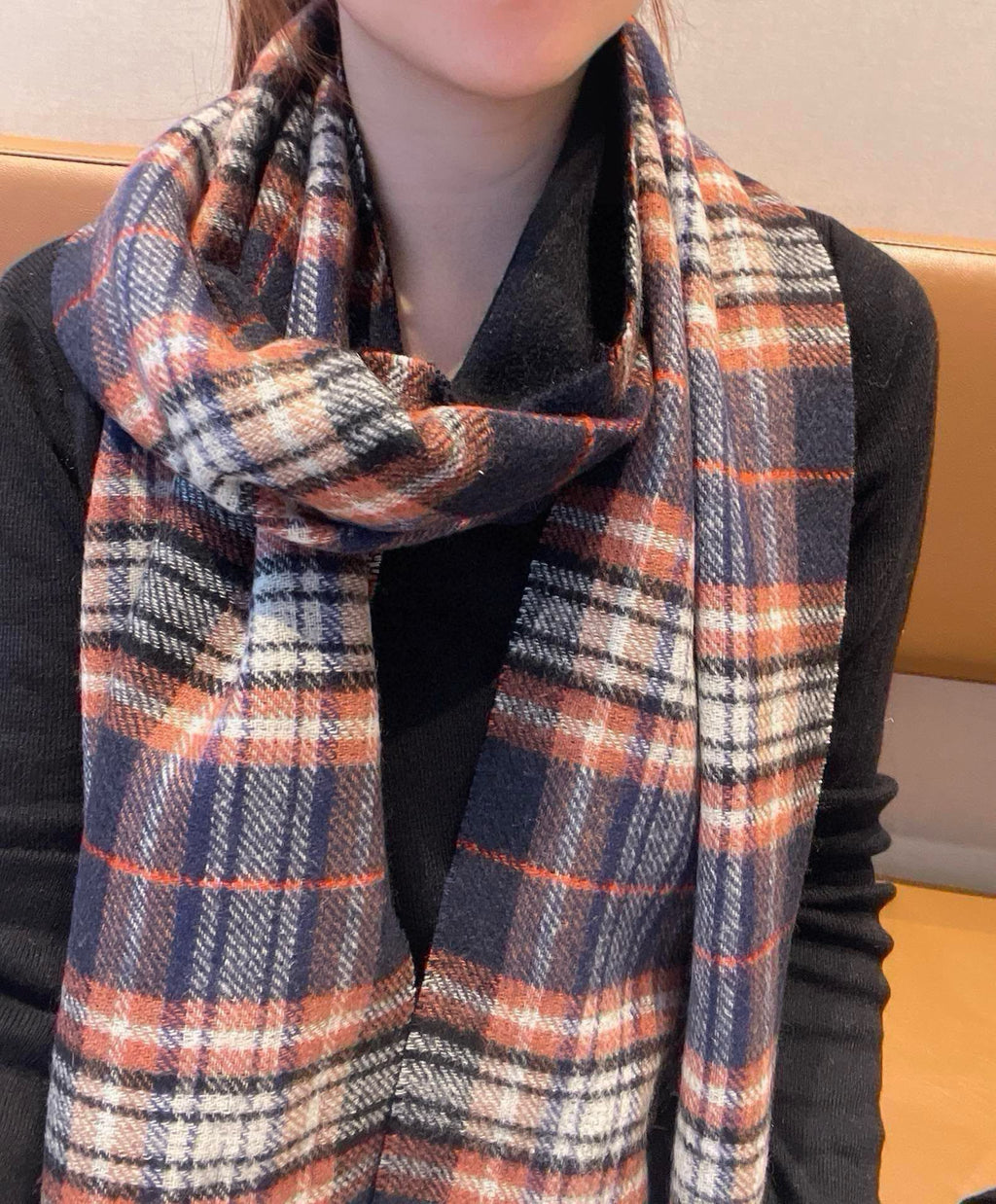 BURBERRY BBR SCARF 180 CM IN CASHMERE 489908